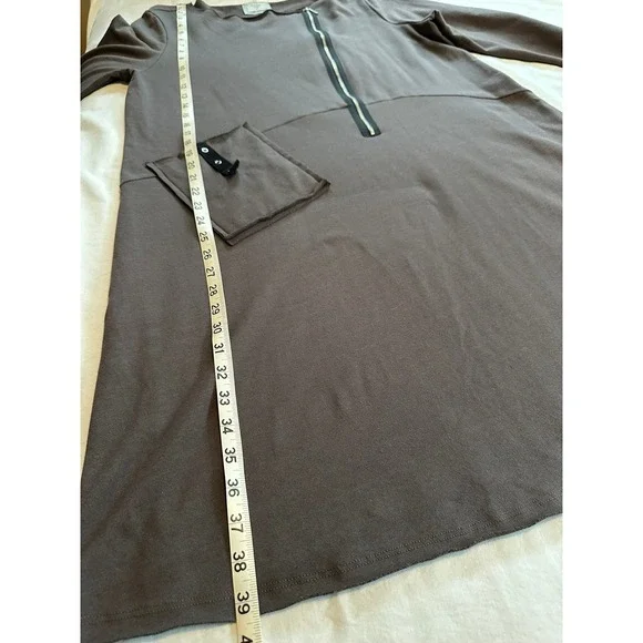 Chalet et Ceci Women's Charcoal Grey Dress‎ Made USA Size S - Picture 5 of 7